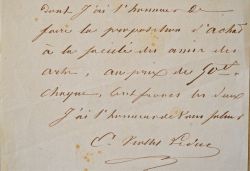 Viollet Le Duc propose deux aquarelles à la Société des amis des arts.