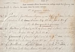 Une bourse pour l’élève Victor Baltard à Henri IV.