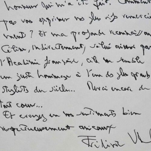Frédéric Vitoux distingué par l'Académie pour sa biographie de Céline.