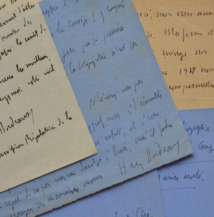 Correspondance de 13 lettres d’Henry Bordeaux à Jacques Des Gachons.