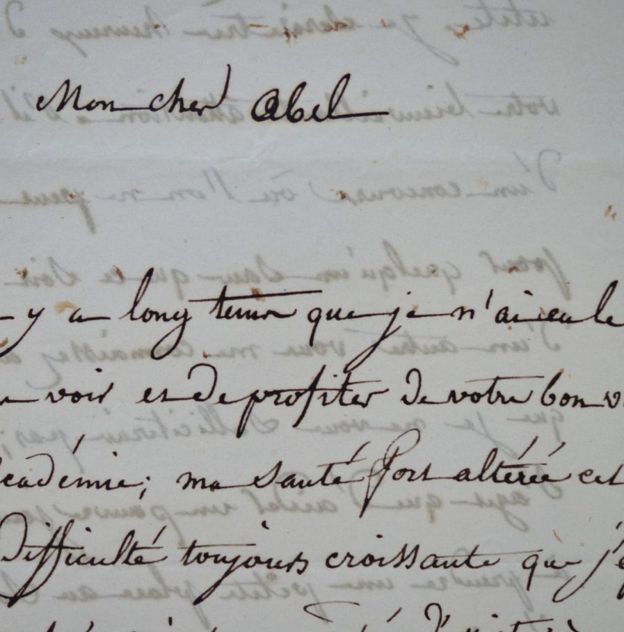 Louis Hersent recommande le peintre Tinthoin auprès d’Abel de Pujol.