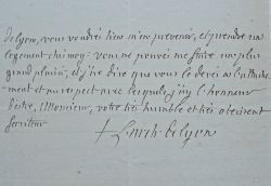 Jolie lettre de l’académicien Montazet à Fyot de La Marche.