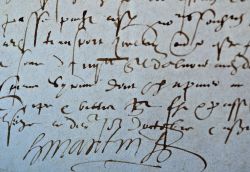 Reconnaissance de dettes du peintre de Gabrielle d’Estrées.