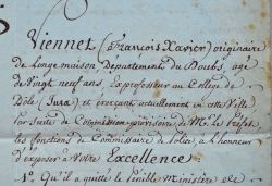 Les 4 députés du Jura de 1815 appuient une demande.